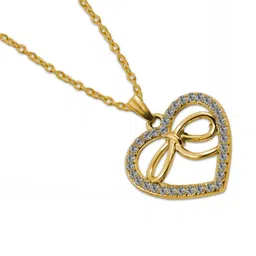 Utkarsh Gold-Plated Heart Shaped Pendants with Chains-picture-19