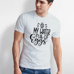 Seekbuylove Men Typography Printed Bio Finish T-shirt image 5