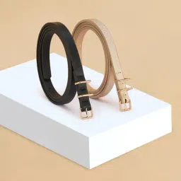 Forever Glam by Pantaloons Multicolor Formal Belt for Women - Pack of 2-picture-31
