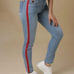 Campus Sutra Light Blue Slim FIt Jeans image 4