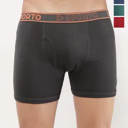Sporto by Macho Men Pack Of 4 Assorted Short Trunks-Sprto_M1030-CH1-Dnm1-Prt1-R1-S-picture-2