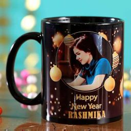 FNP Black Stainless Steel Happy New Year Personalised Mug (325ml)-picture-32