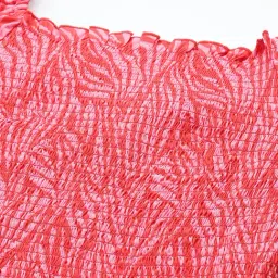 Melon by PlusS Coral Printed A-Line Dress image 5