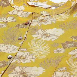 Divena Mustard Floral Print Tunic image 5