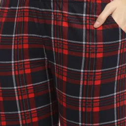 Kanvin Grey & Navy Check T-Shirt With Pyjamas image 5