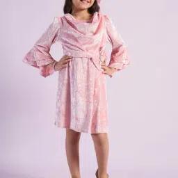 Peppermint Kids Pink Polyester Regular Fit 1 Dress-image-44