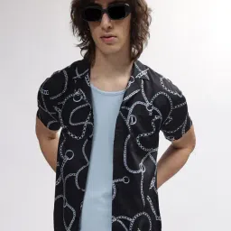 Iconic Men Printed Resort Fit Cotton Shirt-picture-33