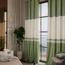 Stoa Paris Versailles Sateen Printed Majestic Meadow 9 ft Long Door Curtains - Set of 2-picture-26