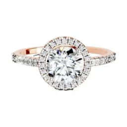 Sparkles Lab Grown Diamond 14k (585) Rose Gold Ring for Women-picture-32