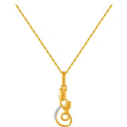 P.C. Chandra Jewellers 14 kt Gold Pendant without Chain image 1