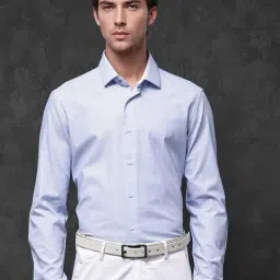 Rare Rabbit Purple Regular Fit Textured Shirt-image-48