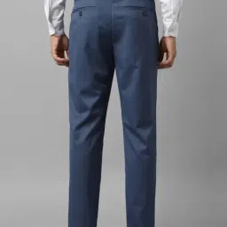 Louis Philippe Blue Slim Fit Trousers image 2