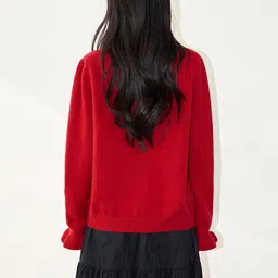 JC Collection Women Cardigan with Applique Detail image 2