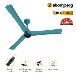 Atomberg Renesa+ Aegean Blue 1200 mm Ceiling Fan with Remote image 2