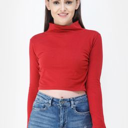 SCORPIUS Women Maroon Solid Top-picture-31