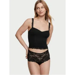 victoria's secret intimates Victoria's Secret Women Black Modal Lace Cami Top with Panty (Set of 2)-picture-28