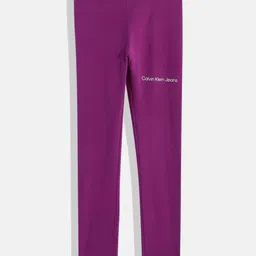 Calvin Klein Jeans Girls Brand Logo Placement Leggings-image-35