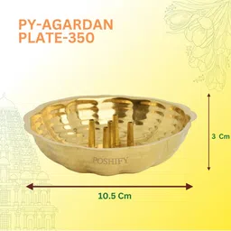 POSHIFY Agardan Plate - Elegant Agardan Plate for Incense Sticks image 5