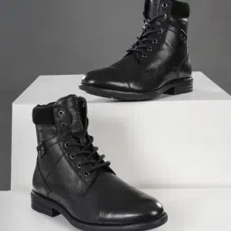 Red Tape Men's Black Derby Shoes-picture-21