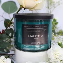 Nautica Blue Coastal Breeze Fragranced Candle 411g-image-49