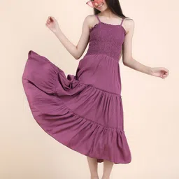 Pinly Girls Fit and Flare Midi Dress-picture-21