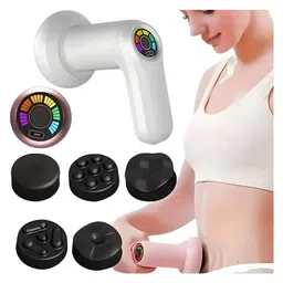 COZY VIBES Handheld Body Sculpting Massager Vibration Fatigue Relief Machine with 5 Heads- Pack of 1- Color May Vary-picture-16
