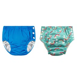 Chinmay Kids Reusable Swim Diaper Pants Pack of 2 Soft Adjustable and Leak-Proof Unisex Swimming Pool Wear for Infant Boys and Girls-picture-16
