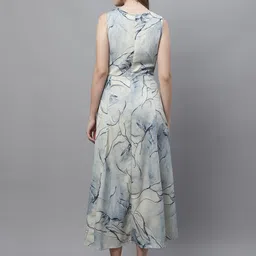 JAINISH Floral Print A-Line Maxi Dress image 4