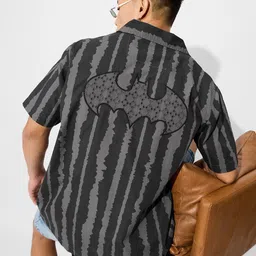 The Souled Store Men Cuban Collar Abstract Printed Cotton Casual Shirt-picture-21