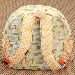 Rosada Animal Printed Backpack for Kids With Matching Keychain hanging, Waterproof Trendy and Spacious Kids Backpack, Stylish Bag for Kids - Medium(11 Inches) image 4