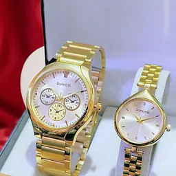 Skylark Unisex Patterned Dial & Stainless Steel Bracelet Style Straps Analogue Watch-picture-14