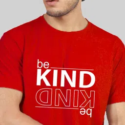 Greylongg Men Typography Printed Round Neck Cotton T-shirt image 2