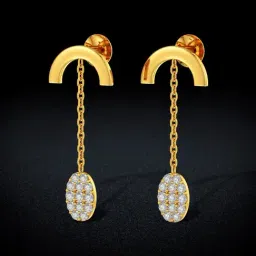 Joyalukkas 22k Gold Effulged Drop Earrings for Women-picture-39
