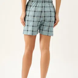 Kanvin Blue Check Shorts image 2