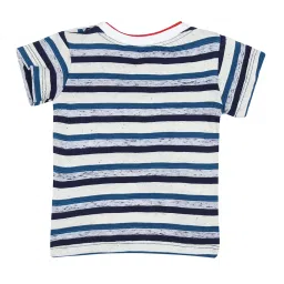 Gini & Jony Kids Blue & White Applique T-Shirt image 2