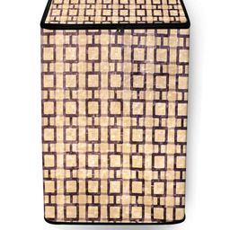 The Furnishing Tree Washing Machine Cover Lattice Pattern Beige Compatible for Whirlpool 13 Kg Full-picture-27