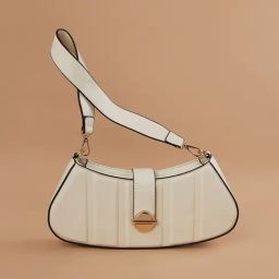 Code by Lifestyle Beige Textured Shoulder Handbag-picture-37