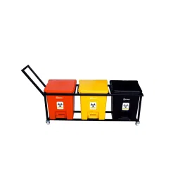 MOFNA 20 L Multicolor HDPE Pedal Dustbin, MPLT31002-picture-10