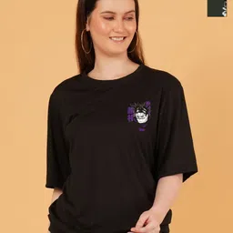 Kushi Flyer Women Pack of 2 Naruto Graphic Printed Round Neck Relaxed Fit T-shirts-picture-27