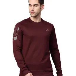ALCIS Maroon Round Neck Sweatshirt-picture-36