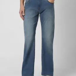 Peter England Jeans Light Blue Regular Fit Jeans-image-24