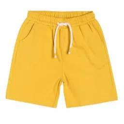MINIKLUB Kids Yellow Cotton Regular Fit Shorts image 1
