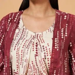 Marigold Lane Maroon Printed Shrug image 5