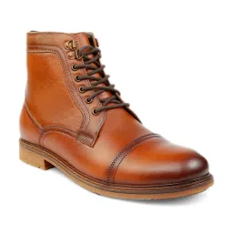Shences Tan Derby Boots image 1