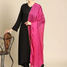 Saadgi Pink Embellished Dupatta-image-82