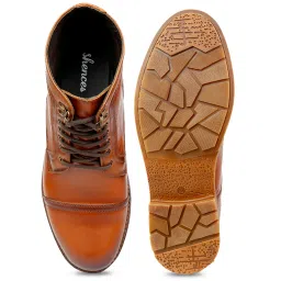 Shences Tan Derby Boots image 3