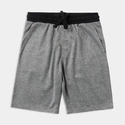 Lil Tomatoes Kids Grey Textured Bermuda-picture-45