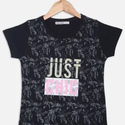 NINS MODA Kids Navy Printed Top image 1