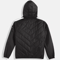 WROGN YOUTH Boys Black Solid Puffer Jacket image 4