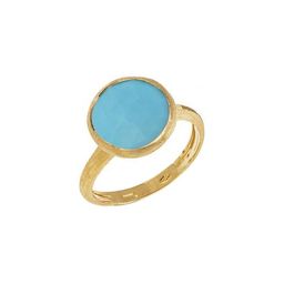 GenZcomplex Gold-Plated Copper Turquoise Finger Ring-picture-21